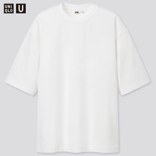 ユニクロ(UNIQLO)のUNIQLO エアリズムコットンオーバーサイズTシャツ　サイズL(Tシャツ/カットソー(半袖/袖なし))