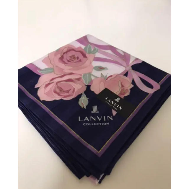 LANVIN COLLECTION(ランバンコレクション)の新品　未使用　ランバンコレクション　ハンカチ レディースのファッション小物(ハンカチ)の商品写真