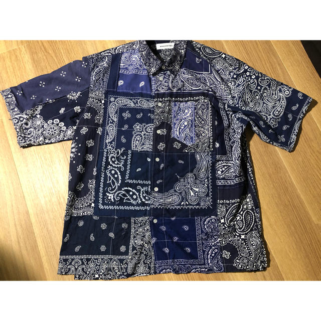 MIYAGIHIDETAKA ミヤギヒデタカ BANDANA Shirt バンダナ柄 オープンカラー 半袖シャツ マルチ