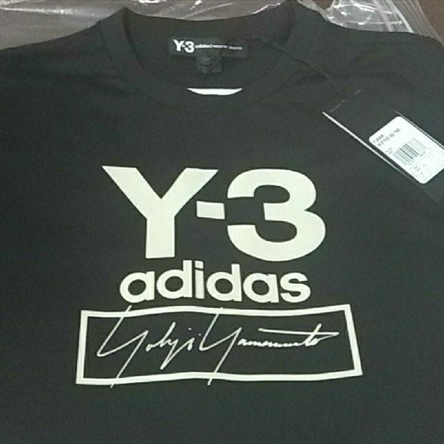 Yohji Yamamoto(ヨウジヤマモト)のSENSE掲載 ラスト1点 Y-3 M STACKED LOGO T Ssize メンズのトップス(Tシャツ/カットソー(半袖/袖なし))の商品写真