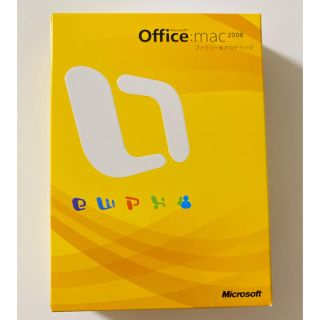 マイクロソフト(Microsoft)のOffice mac 2008 ファミリー&アカデミック(その他)