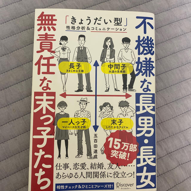 不機嫌な長男・長女無責任な末っ子たち 「きょうだい型」性格分析＆コミュニケ－ショ エンタメ/ホビーの本(ビジネス/経済)の商品写真