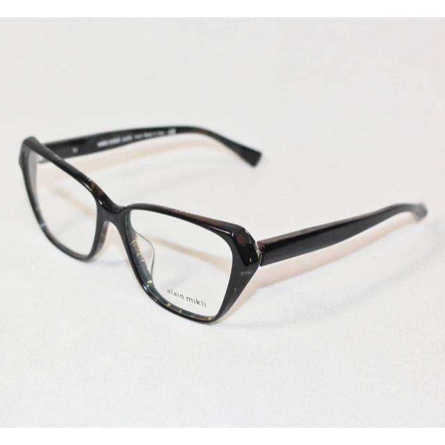 《アランミクリ》新品 イタリア製 マーブル調 眼鏡フレーム Talette 黒