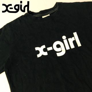 エックスガール(X-girl)のエックスガール Ｔシャツ デカロゴ ブラック(Tシャツ(半袖/袖なし))