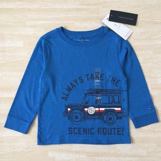 トミーヒルフィガー(TOMMY HILFIGER)のトミーヒルフィガー 長袖Tシャツ 青(シャツ/カットソー)