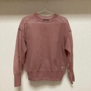 ユナイテッドアローズグリーンレーベルリラクシング(UNITED ARROWS green label relaxing)のシアー クルーネック プルオーバー ニット(ニット/セーター)