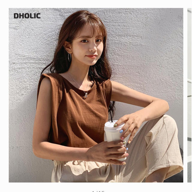 dholic(ディーホリック)のDHOLIC  スリーブレス　トップス レディースのトップス(カットソー(半袖/袖なし))の商品写真