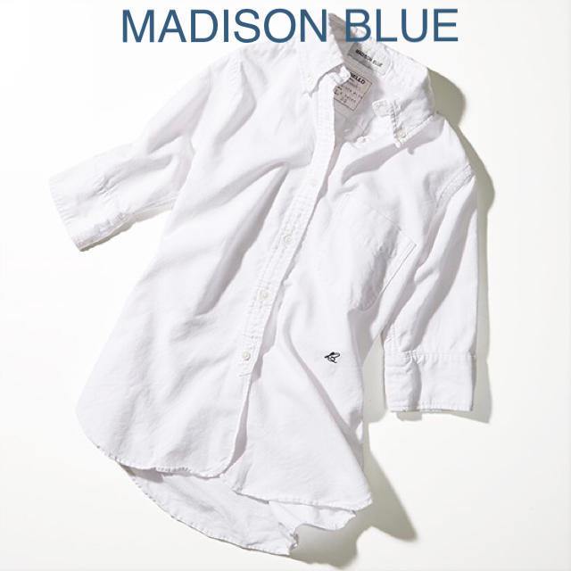 MADISONBLUE(マディソンブルー)の【MADISON BLUEマディソンブルー】オックスフォードシャツ/リネンシャツ レディースのトップス(シャツ/ブラウス(半袖/袖なし))の商品写真