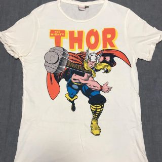 マーベル(MARVEL)のMARVEL MIGHTY THOR Tシャツ ホワイト(Tシャツ/カットソー(半袖/袖なし))