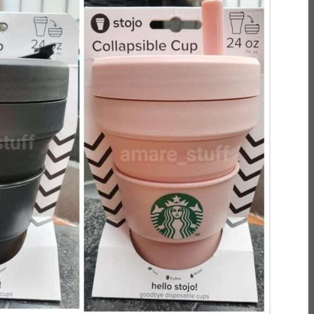 ダークグレー Starbucks stojo スターバックス タンブラー