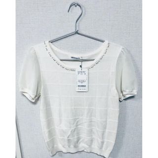 ミッシュマッシュ(MISCH MASCH)の＊新品未使用＊MISCH MASCH 袖シフォン　Tシャツ トップス カットソー(カットソー(半袖/袖なし))