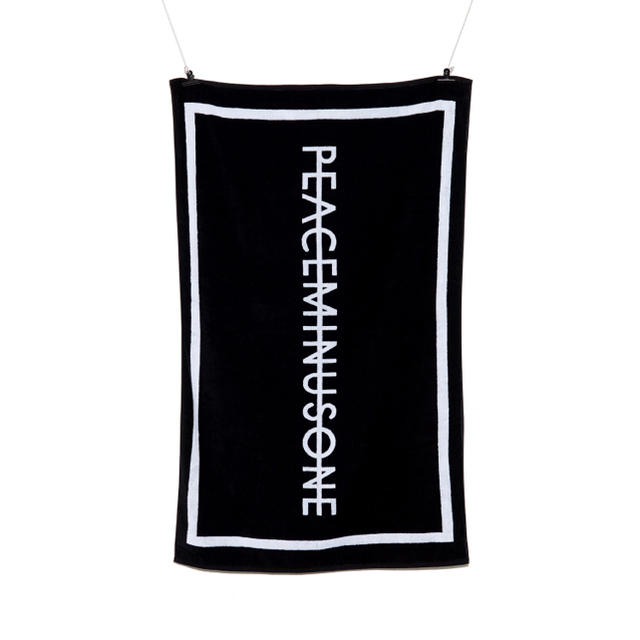 品質のいい BEACH 【即日発送】peaceminusone TOWEL BLACK #1 タオル