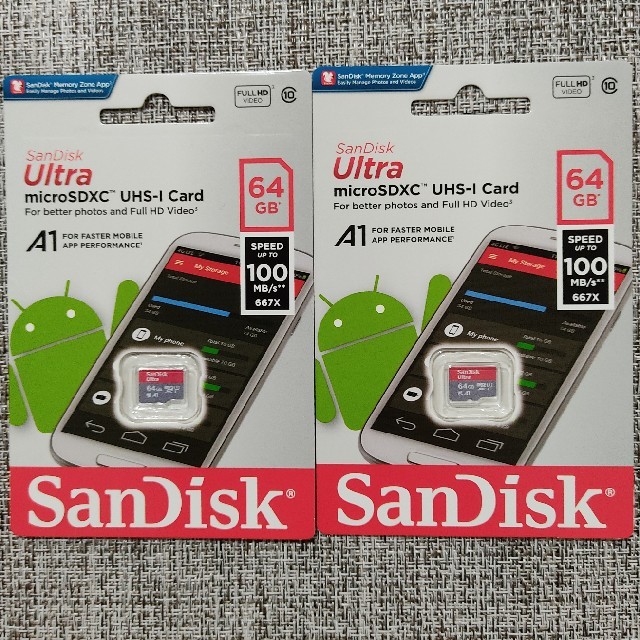 SanDisk(サンディスク)のぽん☆様専サンディスク製microSD 64GB 新品 1枚 スマホ/家電/カメラのPC/タブレット(その他)の商品写真