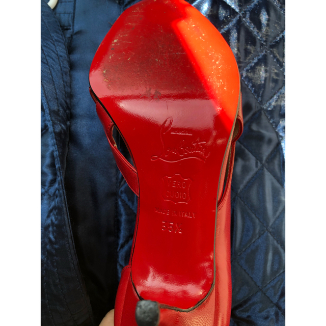 Christian Louboutin(クリスチャンルブタン)のクリスチャンルブタン　ルブタン　 35.5 22.5 パンプス　赤　美品 レディースの靴/シューズ(ハイヒール/パンプス)の商品写真