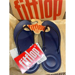 フィットフロップ(fitflop)のフィットフロップ　ビーチサンダル　22.5cm ネイビー(ビーチサンダル)