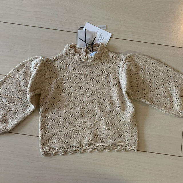 Caramel baby&child (キャラメルベビー&チャイルド)のbebe organic 新品　18m  セーター キッズ/ベビー/マタニティのベビー服(~85cm)(ニット/セーター)の商品写真