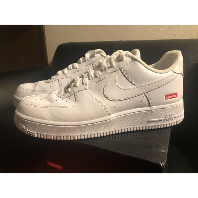 28cm Supreme × Nike airforce1 白