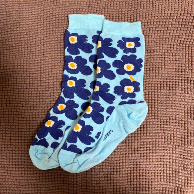 marimekko(マリメッコ)のmarimekko マリメッコ　34-36 靴下 ソックス　3回程使用 レディースのレッグウェア(ソックス)の商品写真