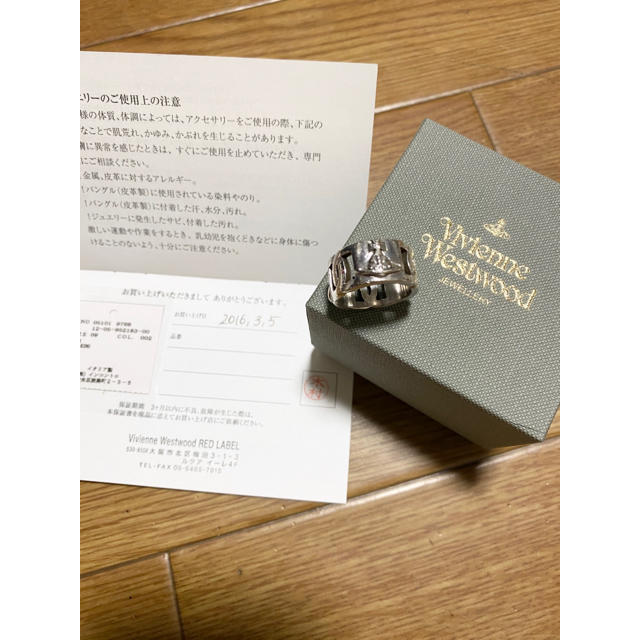 Vivienne Westwood(ヴィヴィアンウエストウッド)のお値下げしました☆ヴィヴィアンウエストウッド 復刻RING レディースのアクセサリー(リング(指輪))の商品写真