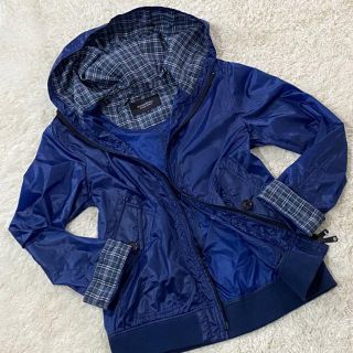 バーバリーブラックレーベル(BURBERRY BLACK LABEL)の◆バーバリーブラックレーベル ノバチェック 薄手ジップアップブルゾン パーカー (パーカー)