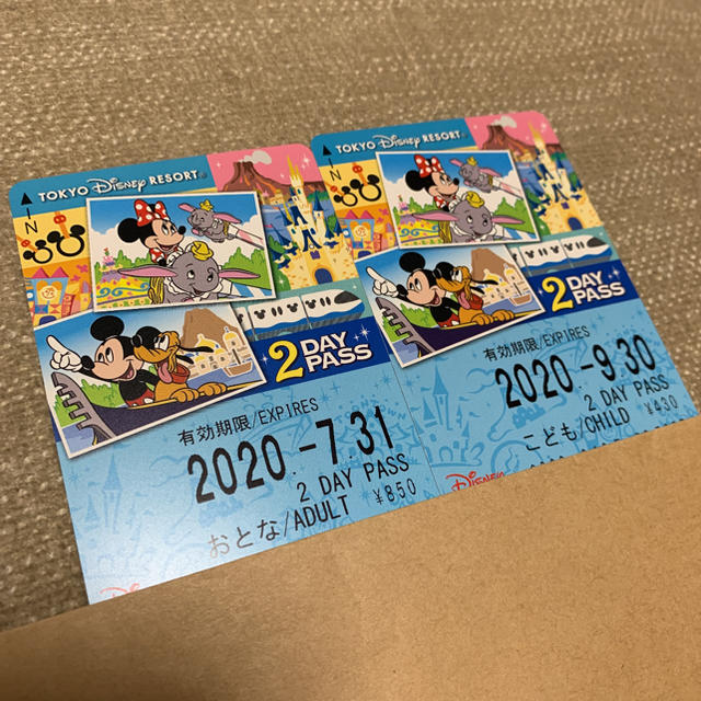 Disney 東京ディズニーリゾート リゾートライン 2dayパスポート 2枚セットの通販 By ラブリン S Shop ディズニーならラクマ