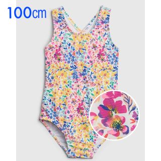 ベビーギャップ(babyGAP)の『新品』babyGap スイムウェア 花柄ワンピース 100㎝(水着)