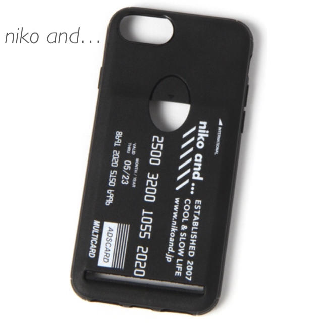 niko and...(ニコアンド)のniko and… オリジナルニコロゴスマホケース/iPhone6.6s.7.8 スマホ/家電/カメラのスマホアクセサリー(iPhoneケース)の商品写真