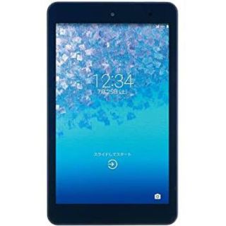 アンドロイド(ANDROID)の【ぱんずー様】8インチ 防水タブレット KYT31 ネイビーQua tab 01(タブレット)