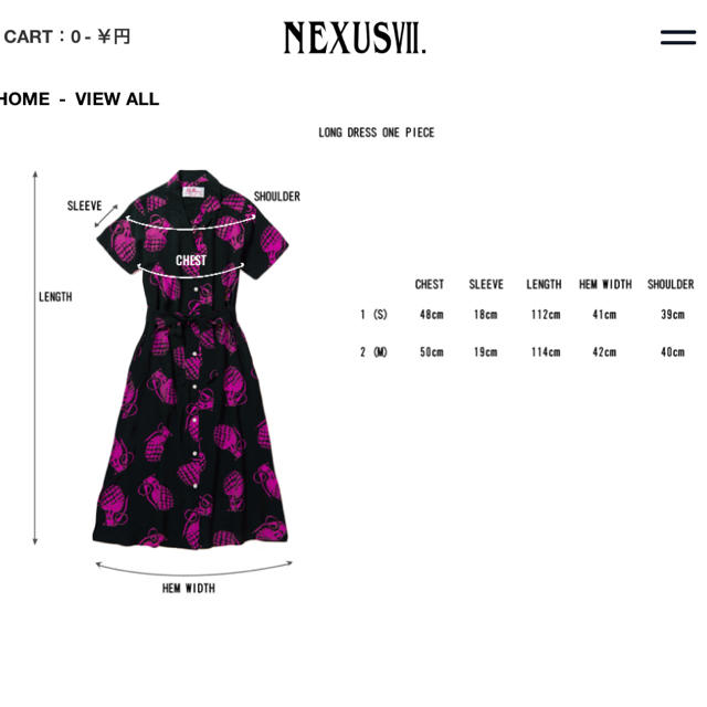 NEXUSVII(ネクサスセブン)のNEXUSVII  HAWAIIAN ONEPIECE レディースのワンピース(ロングワンピース/マキシワンピース)の商品写真