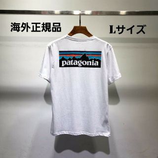 パタゴニア(patagonia)の海外正規品　即日発送　patagonia　半袖Tシャツ　ホワイト　Lサイズ(Tシャツ/カットソー(半袖/袖なし))