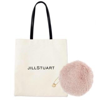 ジルスチュアート(JILLSTUART)のJILLSTUART エコバッグ  ロゴトート &ファーポーチ sweet(トートバッグ)