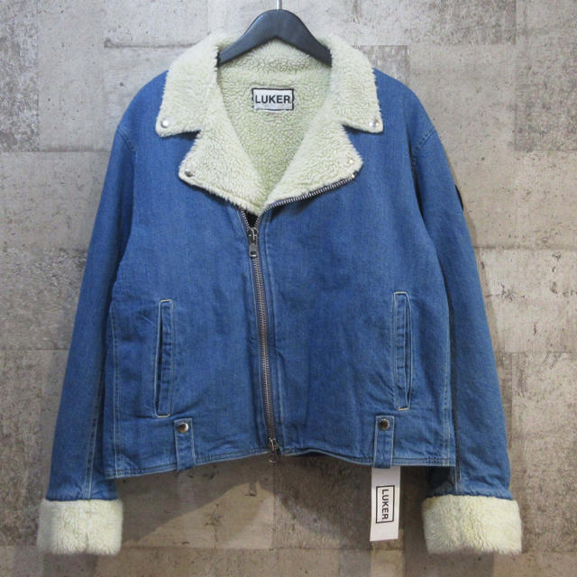 ルーカー バイ ネイバーフッド 18AW ボアデニムライダースジャケット M
