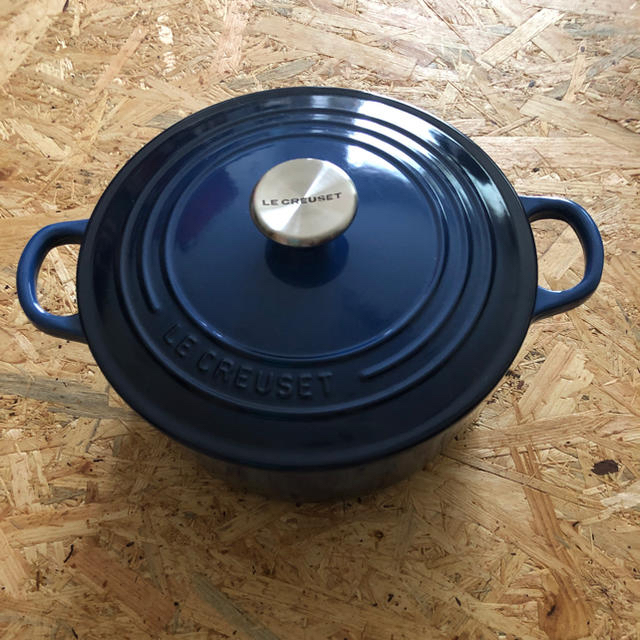 LE LE CREUSET ル クルーゼ鍋22cm コバルトキッチン/食器