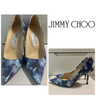 ジミーチュウ(JIMMY CHOO)のジミーチュウ　ブルーデザイン　パテント　パンプス(ハイヒール/パンプス)