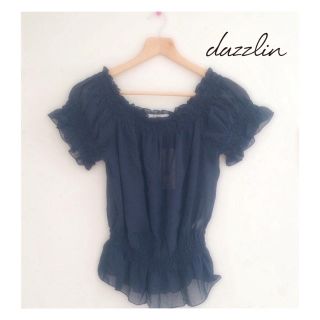 ダズリン(dazzlin)の新品タグ付dazzlinパフスリブラウス(シャツ/ブラウス(半袖/袖なし))