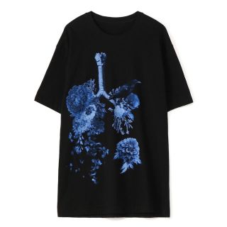 ヨウジヤマモト(Yohji Yamamoto)の20/CottonJersey Crow on Lungs and Flower(Tシャツ/カットソー(半袖/袖なし))