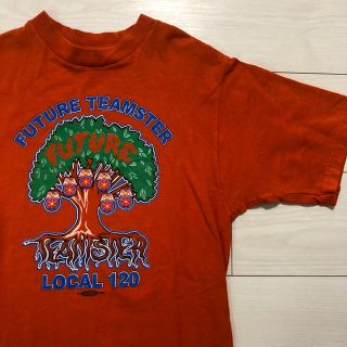 90s UNION LINE USA製　プリント　Tシャツ　Sサイズ　古着(Tシャツ/カットソー(半袖/袖なし))