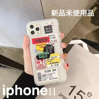 【新品未使用】clear sticker case【iphone11】(iPhoneケース)