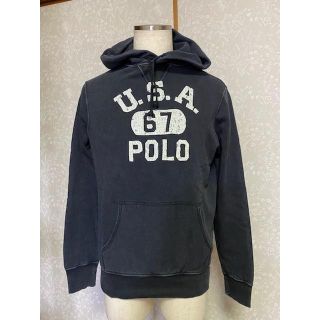 ポロラルフローレン(POLO RALPH LAUREN)の《ポロラルフローレン》ヴィンテージスウェットパーカー ブラック【37】(パーカー)