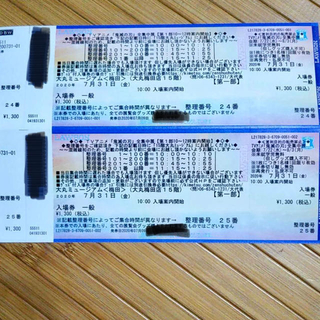 鬼滅の刃　全集中展　大阪　チケット(キャラクターグッズ)