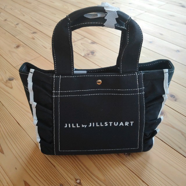 JILL by JILLSTUART(ジルバイジルスチュアート)のJILL by JILLSTUART フリルトートバッグ ブラック レディースのバッグ(トートバッグ)の商品写真