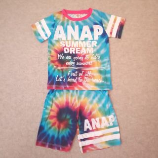 アナップキッズ(ANAP Kids)のANAP タイダイ セットアップ 120㎝ タグ付(Tシャツ/カットソー)