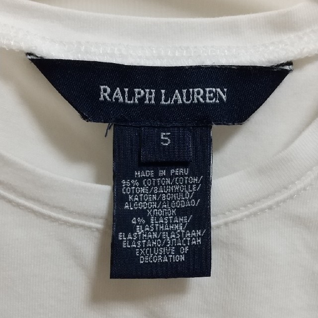 Ralph Lauren(ラルフローレン)のラルフローレン Tシャツ 5【110cm】 キッズ/ベビー/マタニティのキッズ服女の子用(90cm~)(Tシャツ/カットソー)の商品写真