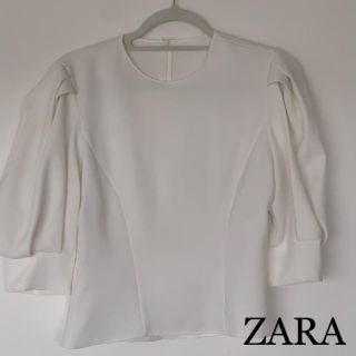 ザラ(ZARA)のZARA 着痩せトップス(カットソー(長袖/七分))