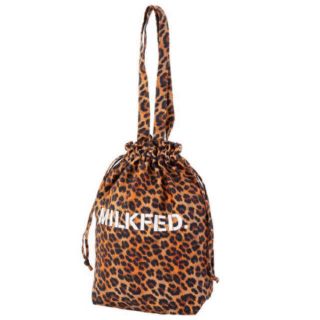 ミルクフェド(MILKFED.)の期 MILKFED. 【定番】LEOPARD DRAWSTRING TOTE(トートバッグ)