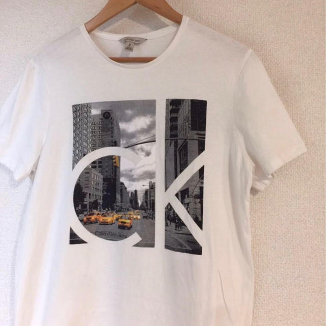 Calvin Klein(カルバンクライン)の【ビンテージ】カルバンクライン CK フォトTシャツ メンズM メンズのトップス(Tシャツ/カットソー(半袖/袖なし))の商品写真