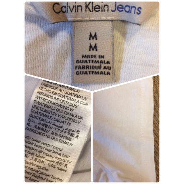 Calvin Klein(カルバンクライン)の【ビンテージ】カルバンクライン CK フォトTシャツ メンズM メンズのトップス(Tシャツ/カットソー(半袖/袖なし))の商品写真