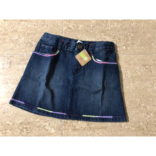 ジンボリー(GYMBOREE)のクレイジー8 新品 デニム刺繍ミニスカート 8歳 110-120(スカート)