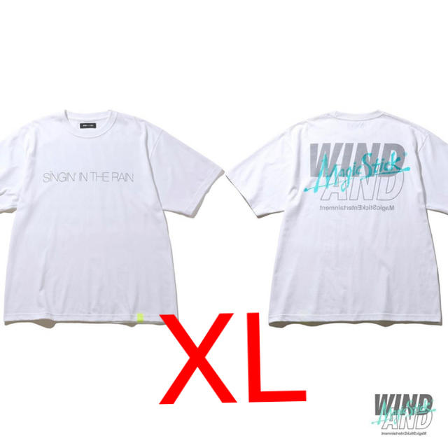 wind and sea × magic stick コラボ　Tシャツ　白　XL メンズのトップス(Tシャツ/カットソー(半袖/袖なし))の商品写真