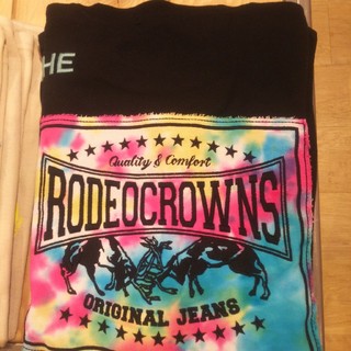 ロデオクラウンズワイドボウル(RODEO CROWNS WIDE BOWL)の新品レディースのブラック(Tシャツ(半袖/袖なし))